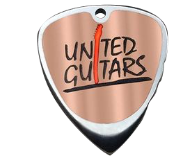 Médiator Riki Le Plectrier "United Guitars" Titane/Bronze