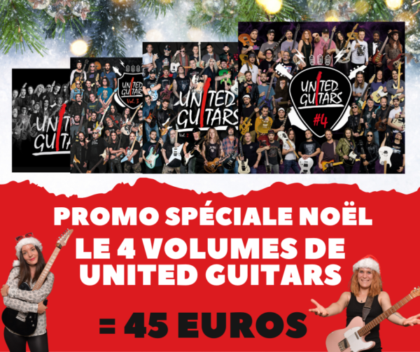 Pack spécial Noël : Les 4 volumes de United Guitars pour 45 euros